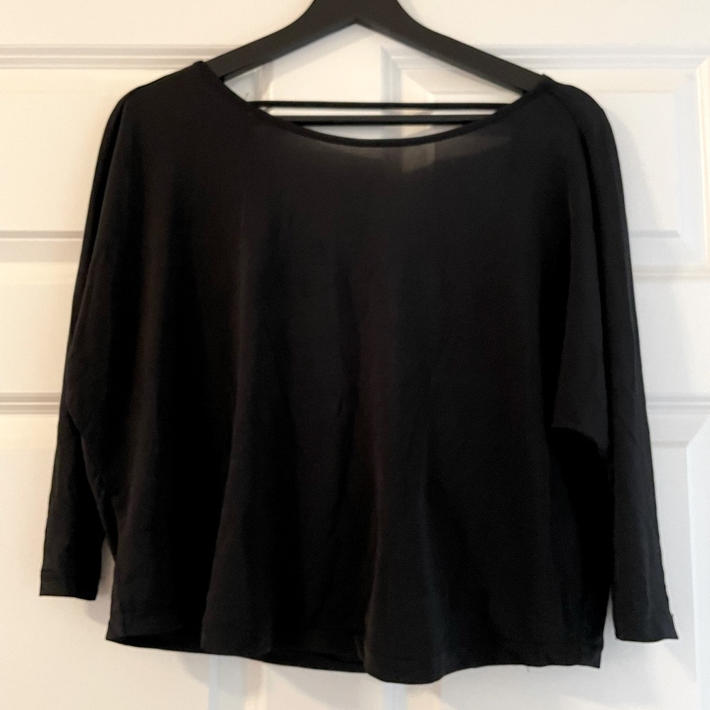 Forever 21 black open back top size XS